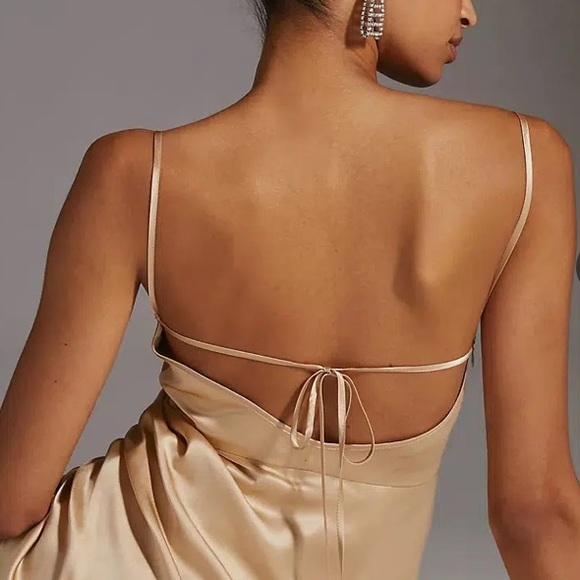 NWT Amanda Uprichard silk slip midi dress $298. - Picture 6 of 7